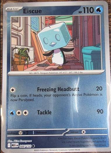 Eiscue #044 Reverse Holo kaart uit de Pokémon Mega Evolution set