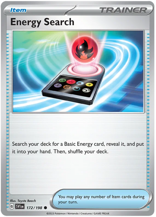 Pokemon Energy Search kaart #172 uit de Scarlet & Violet basisset, common
