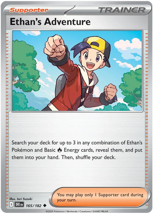 Ethan's Adventure common kaart #165 uit de Pokemon Destined Rivals set