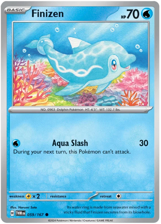 Pokémon kaart Finizen common #059 uit de Twilight Masquerade set