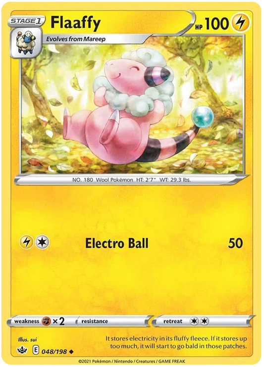Flaaffy common kaart #048/198 uit de Pokémon Chilling Reign set