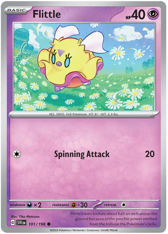 Flittle #101 common Pokémon kaart uit de Scarlet & Violet basisset