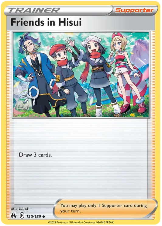 Pokémon Friends in Hisui #130 common kaart uit de Crown Zenith set