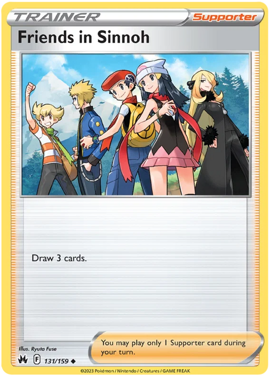 Pokémon Friends in Sinnoh 131/159 common trainerkaart uit Crown Zenith