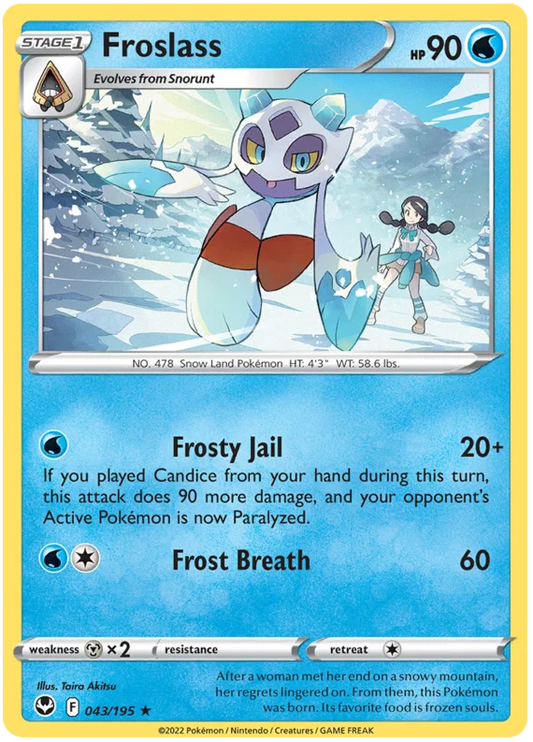 Froslass common kaart #043 uit de Pokémon Silver Tempest set