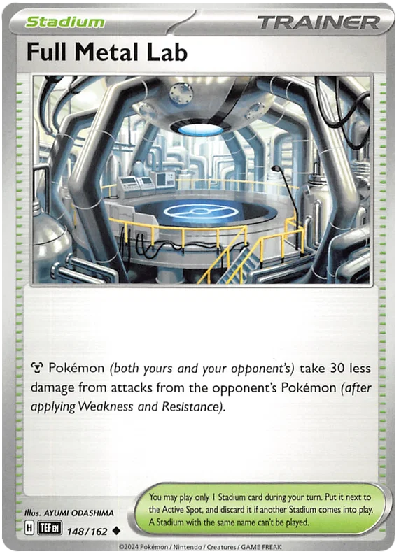 Pokemon Full Metal Lab common trainerkaart #148 uit Temporal Forces set