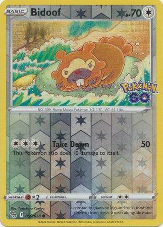 #059 Bidoof Reverse holo