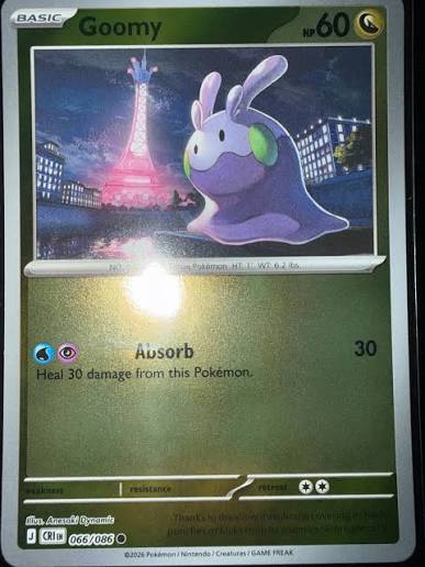 Goomy Reverse Holo Pokémon kaart nummer 066 uit de Chaos Rising set