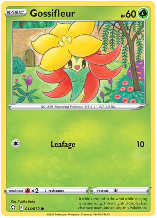 Gossifleur common kaart 014/072 uit de Pokemon Shining Fates set