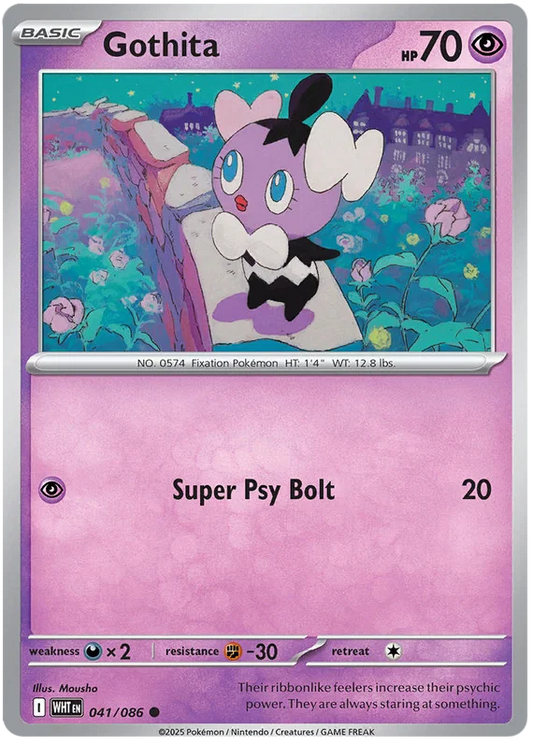 Pokémon Gothita #041 common kaart uit de White Flare set