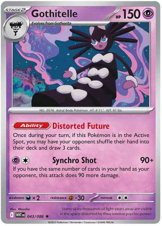Gothitelle Holo kaart #043 uit de Pokémon White Flare set