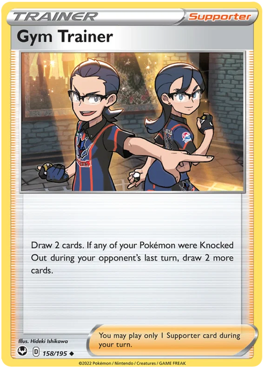 Gym Trainer #158/195 common trainerkaart uit de Pokémon Silver Tempest set