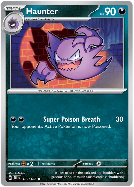 Pokémon Haunter #103 common kaart uit de Temporal Forces set