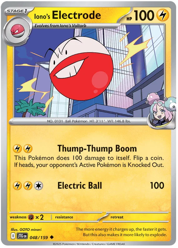 Iono's Electrode common kaart nummer 048 uit de Pokémon Journey Together set