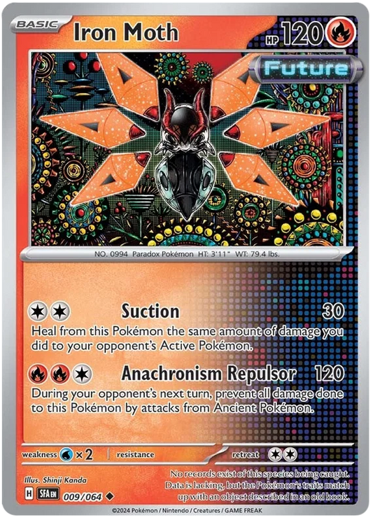 Pokémon Iron Moth common kaart nummer 009 uit de Shrouded Fable set