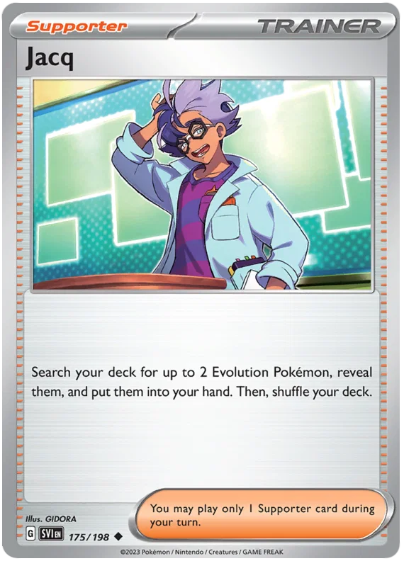 Jacq common Pokémon kaart nummer 175 uit de Scarlet & Violet basisset