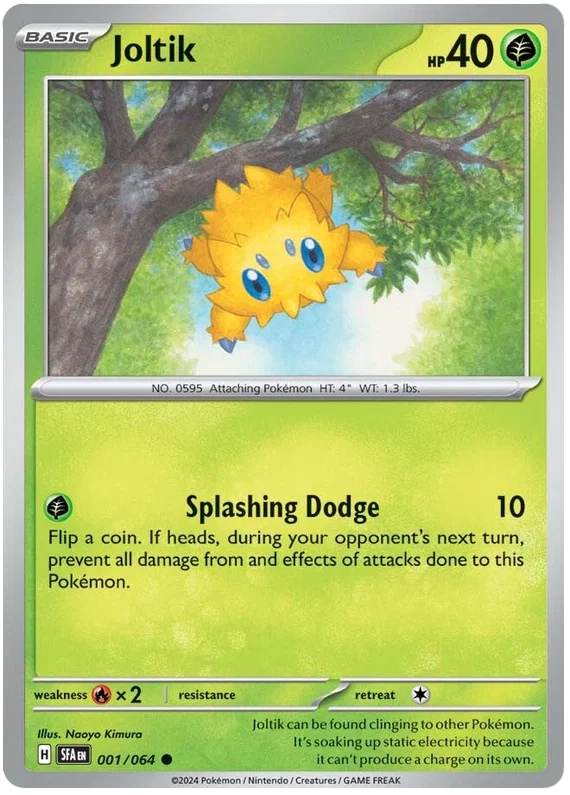 Pokémon kaart Joltik #001 common uit de Shrouded Fable set