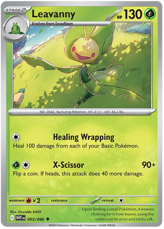 Leavanny common Pokémon kaart uit de White Flare set, kaartnummer 003