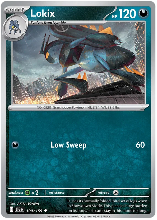 Lokix common Pokémon kaart nummer 100 uit de Journey Together set