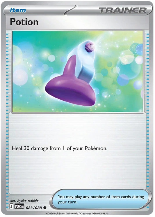 Losse Pokemon kaart Potion common #083 uit de Perfect Order set