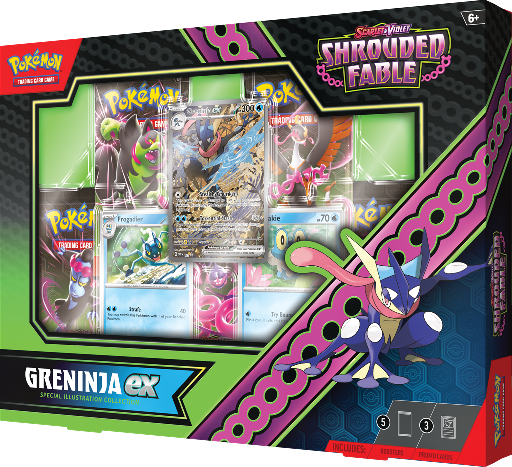 Shrouded Fable EX Special Collection met Kingdra EX en Greninja EX promo kaarten