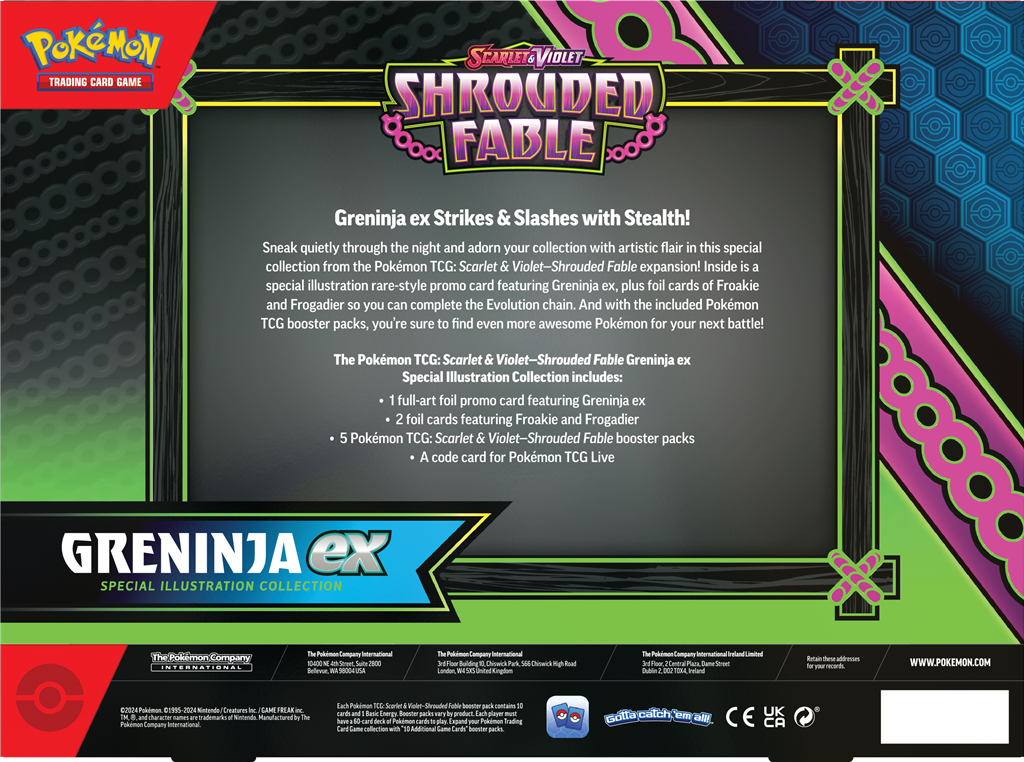 Shrouded Fable EX Special Collection met Kingdra EX en Greninja EX promo kaarten