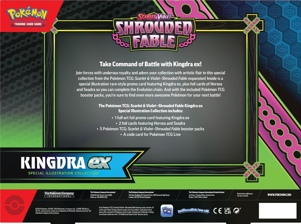 Shrouded Fable EX Special Collection met Kingdra EX en Greninja EX promo kaarten