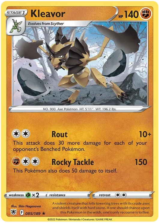 Kleavor common #085/189 Pokémon kaart uit de Astral Radiance set
