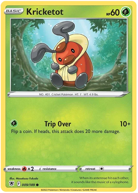 Kricketot common kaart #009/189 uit de Pokémon Astral Radiance set