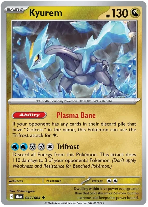 Kyurem common #047 Pokémon kaart uit de Shrouded Fable set