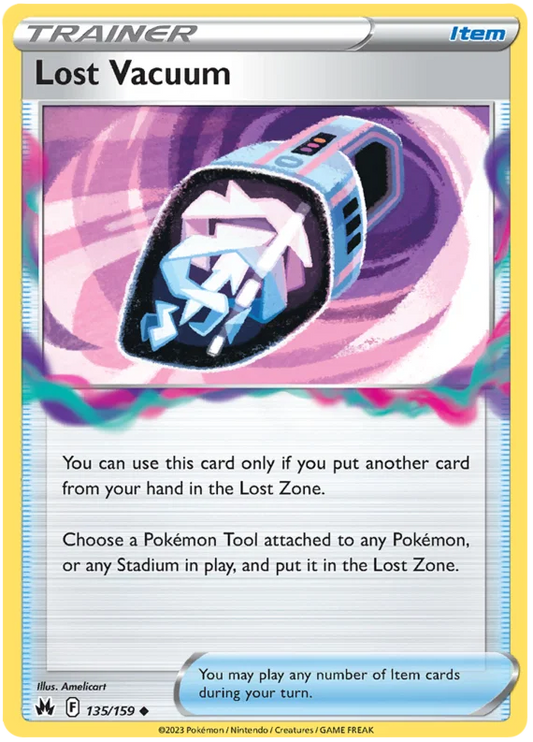 Lost Vacuum #135 common Pokémon kaart uit de Crown Zenith set