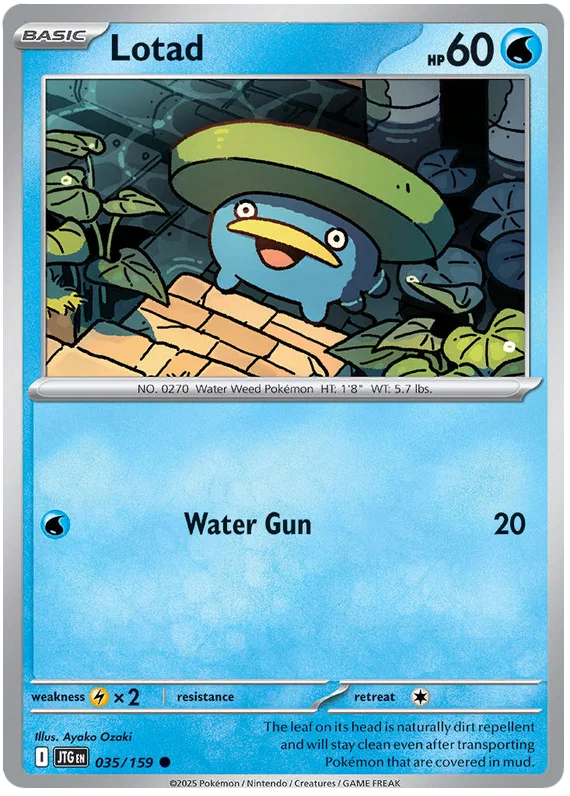 Lotad #035 common kaart uit de Pokémon Journey Together set