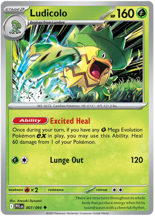 Lucicolo common kaart nummer 007 uit de Phantasmal Flames Pokémon set