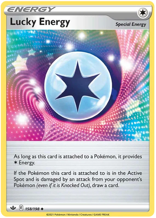 Lucky Energy speciale energiekaart #158/198 uit Pokémon Chilling Reign