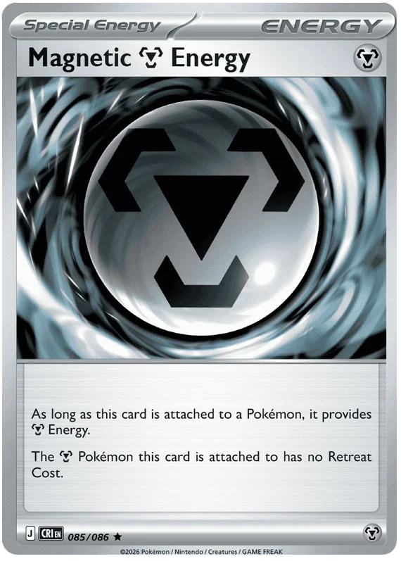 Magnetic Energy Holo Pokémon kaart nummer 085 uit de Chaos Rising set