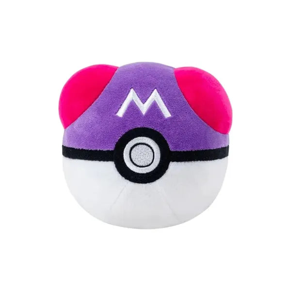 Zachte paarse Pokémon Master Ball pluche knuffel van 12.5 cm.