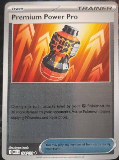 Pokémon Mega Evolution #124 Reverse Holo kaart uit de Premium Power Pro serie