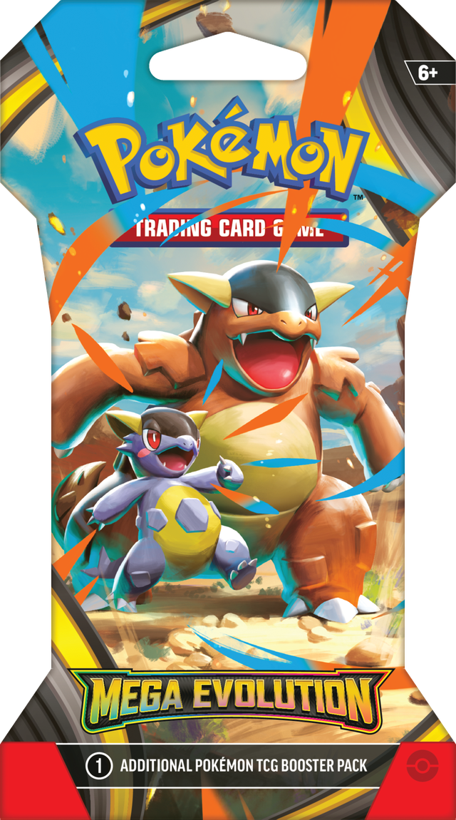 Pokémon Mega Evolution Base Sleeved Boosterpack met beschermende sleeves en kans op Mega Pokémon en zeldzame varianten.