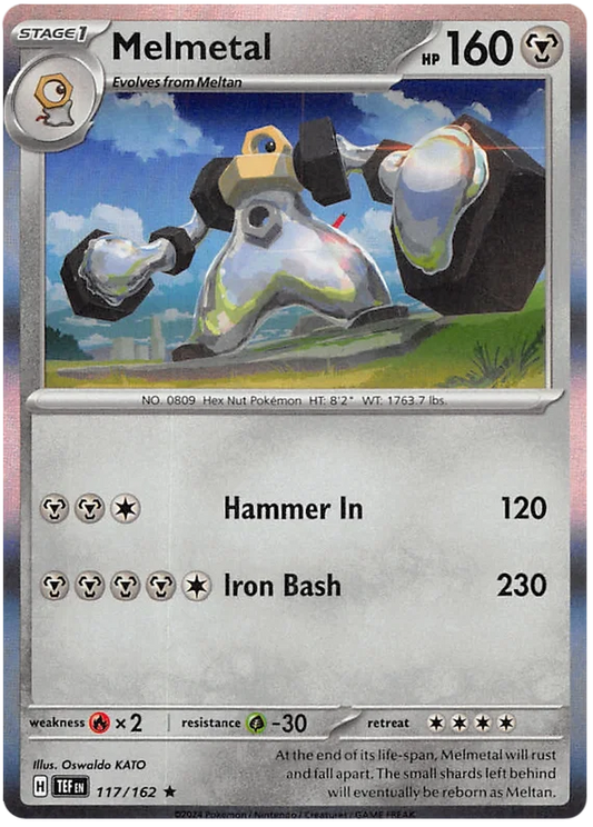 Melmetal Holo kaart #117 uit de Pokemon Temporal Forces set