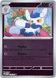Meowstic Reverse Holo Pokémon kaart nummer 034 uit XY Furious Fists set
