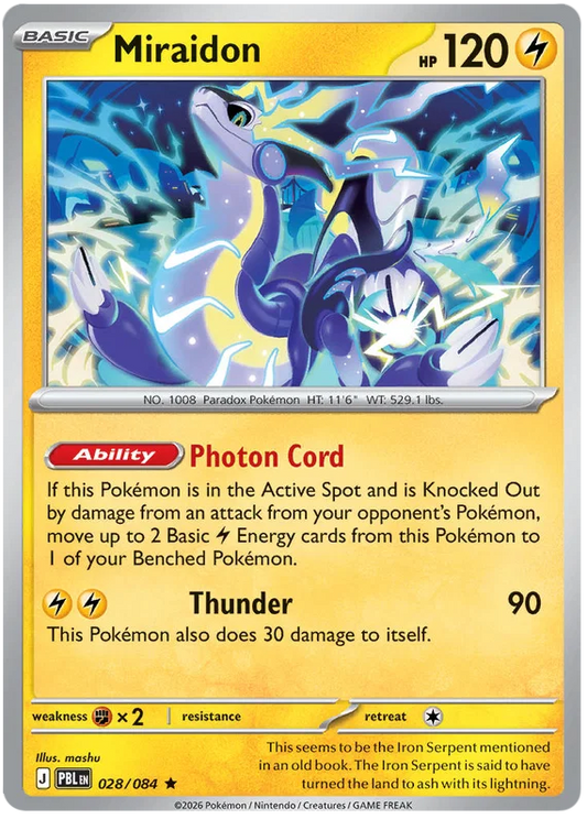 Miraidon Holo kaart #028 uit de Pitch Black set