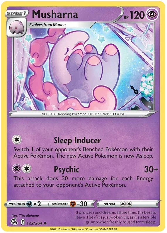 Musharna common kaart 122/264 uit de Pokémon Fusion Strike set