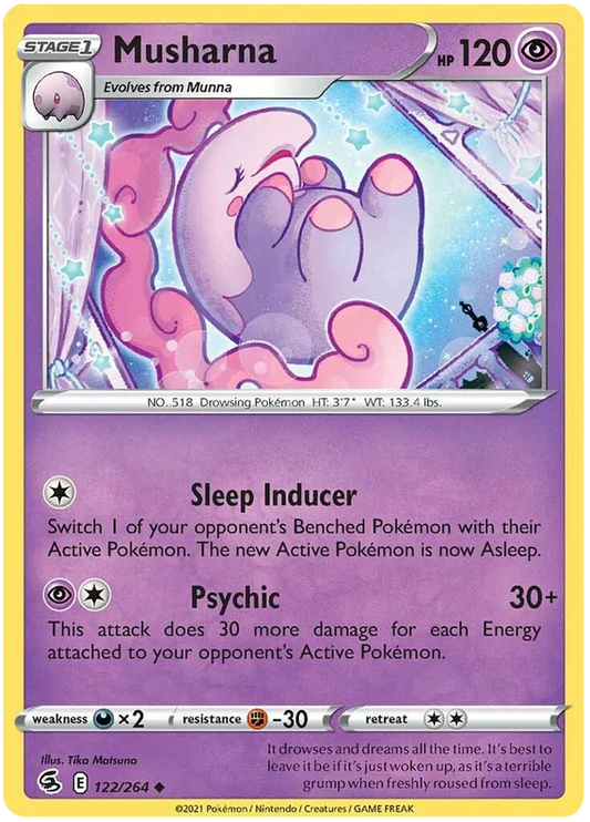 Musharna common kaart 122/264 uit de Pokémon Fusion Strike set