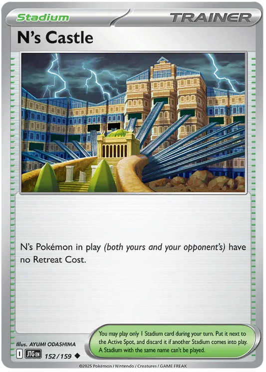 Pokémon N's Castle common kaart #152 uit de Journey Together set
