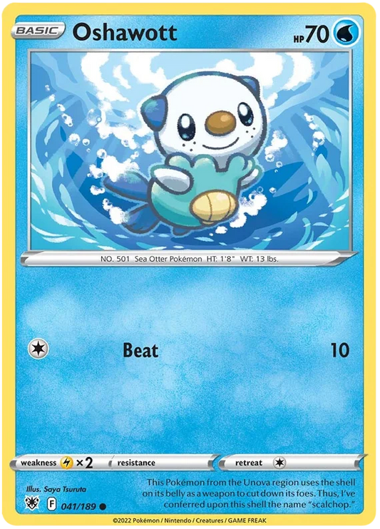 Oshawott common kaart #041/189 uit Pokémon Astral Radiance