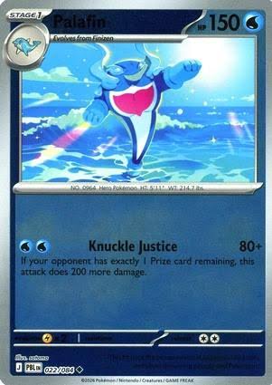 Pokémon Palafin #022 Reverse Holo kaart uit de Pitch Black Mica set