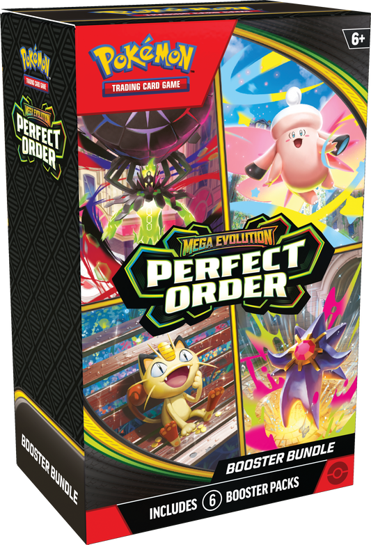Pokémon TCG Perfect Order Booster Bundle voorkant met 6 booster packs