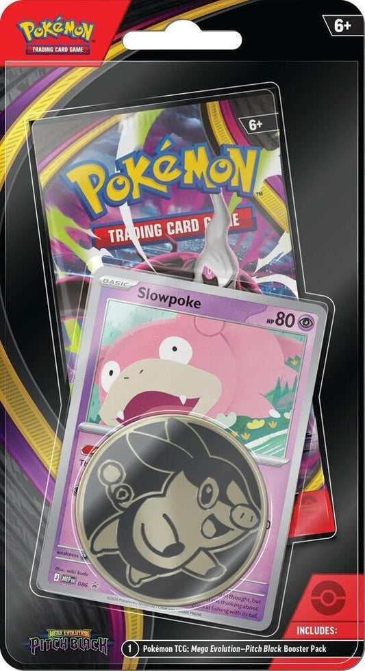 Pokémon Pitch Black Checklane Blister Slowpoke met boosterpack, foil kaart en muntstuk