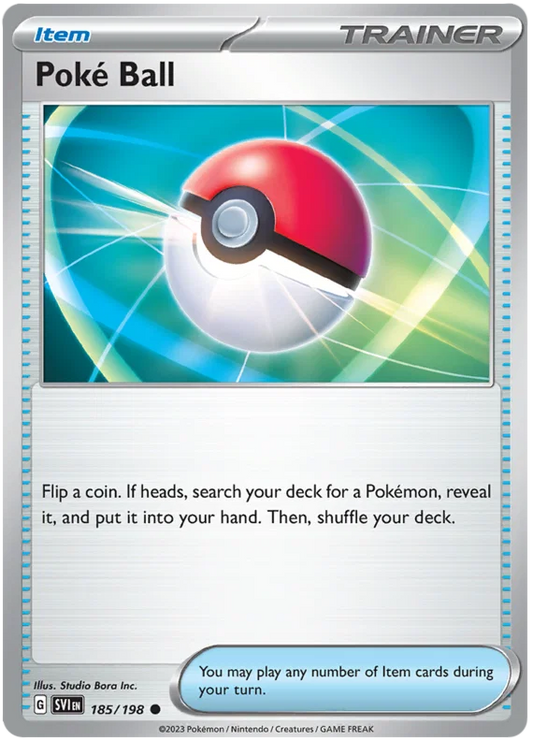 Pokémon Poké Ball #185 common kaart uit de Scarlet & Violet basisset