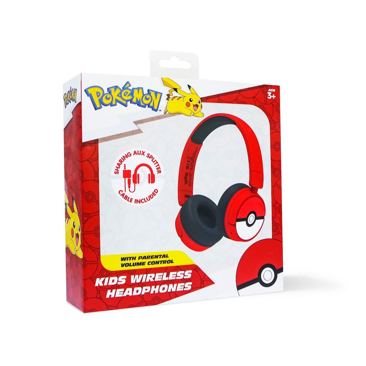 Pokémon Pokéball Bluetooth kinder koptelefoon met iconisch design
